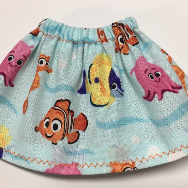 Finding Nemo Clown Fish Christmas Elf Skirt - Holiday Clothes for Girl Elves - Sea Ocean Life Tropical Fish