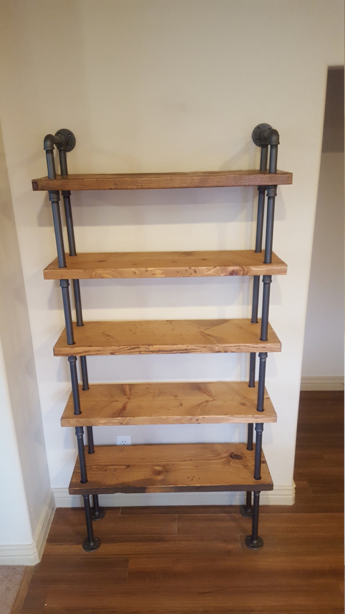 Pipe Shelving Unit / Pipe Bookcase / Industrial Book Case / Etsy