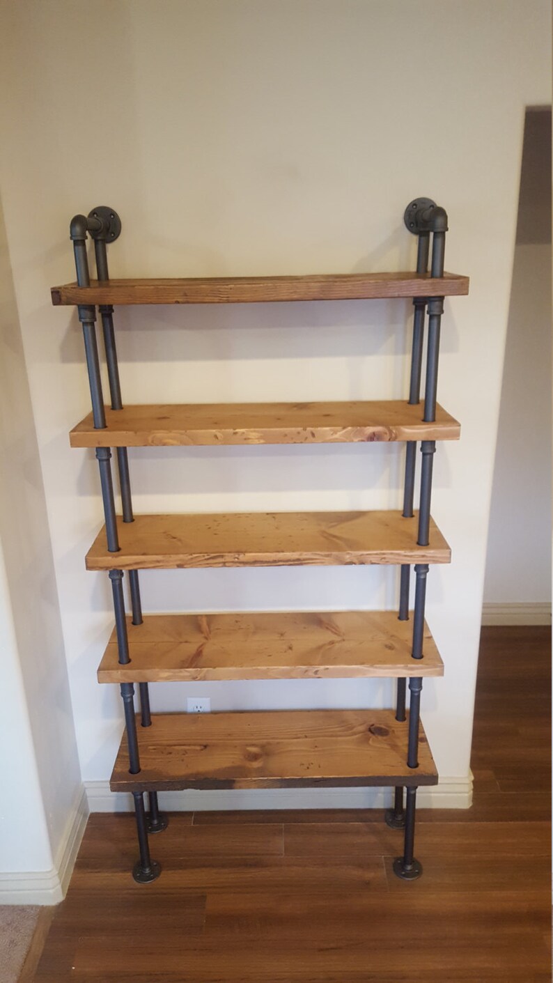 Pipe Shelving Unit / Pipe Bookcase / Industrial Book Case / Etsy