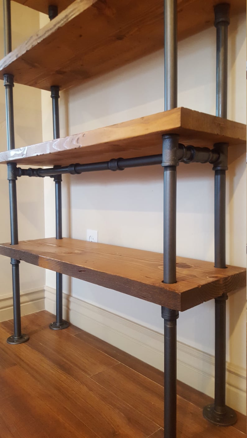 Pipe Shelving Unit / Pipe Bookcase / Industrial Book Case / Etsy