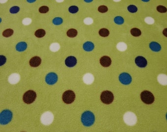 Green with Dots Custom Cage Liner or Set With Drip and Pee Pads! - Hedgehog, Guinea Pig, Rat, Small Pet