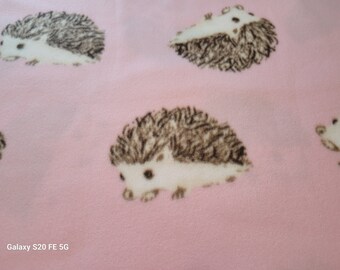 Hedgehogs on Pink Custom Cage Liner or Set With Drip and Pee Pads! - Hedgehog, Guinea Pig, Rat, Small Pet