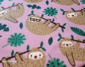 Sloths Hanging Out Custom Cage Liner or Set With Drip and Pee Pads! - Hedgehog, Guinea Pig, Rat, Small Pet