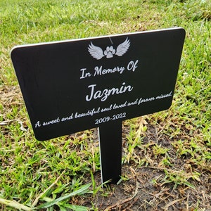 Pet Memorial Plaque Stake