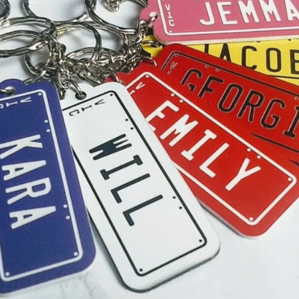 Rego Plate Key Tag / Bag Tag