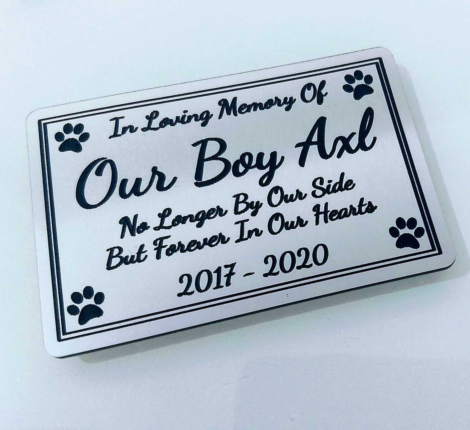 Pet Memorial Plaque 9x6cm Etsy