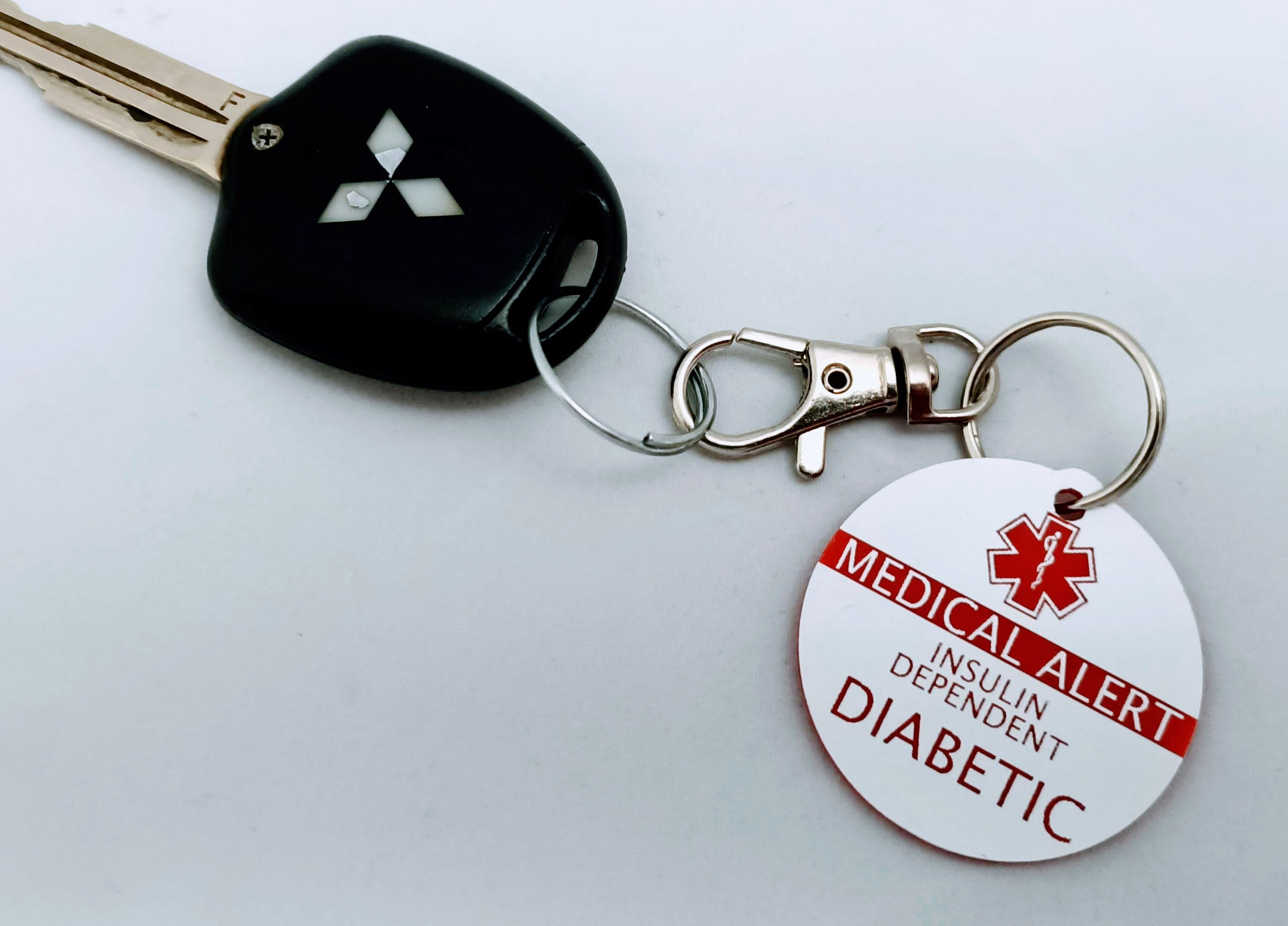 Customised Medic Alert Medical Alert Bag Tag / Keyring Etsy