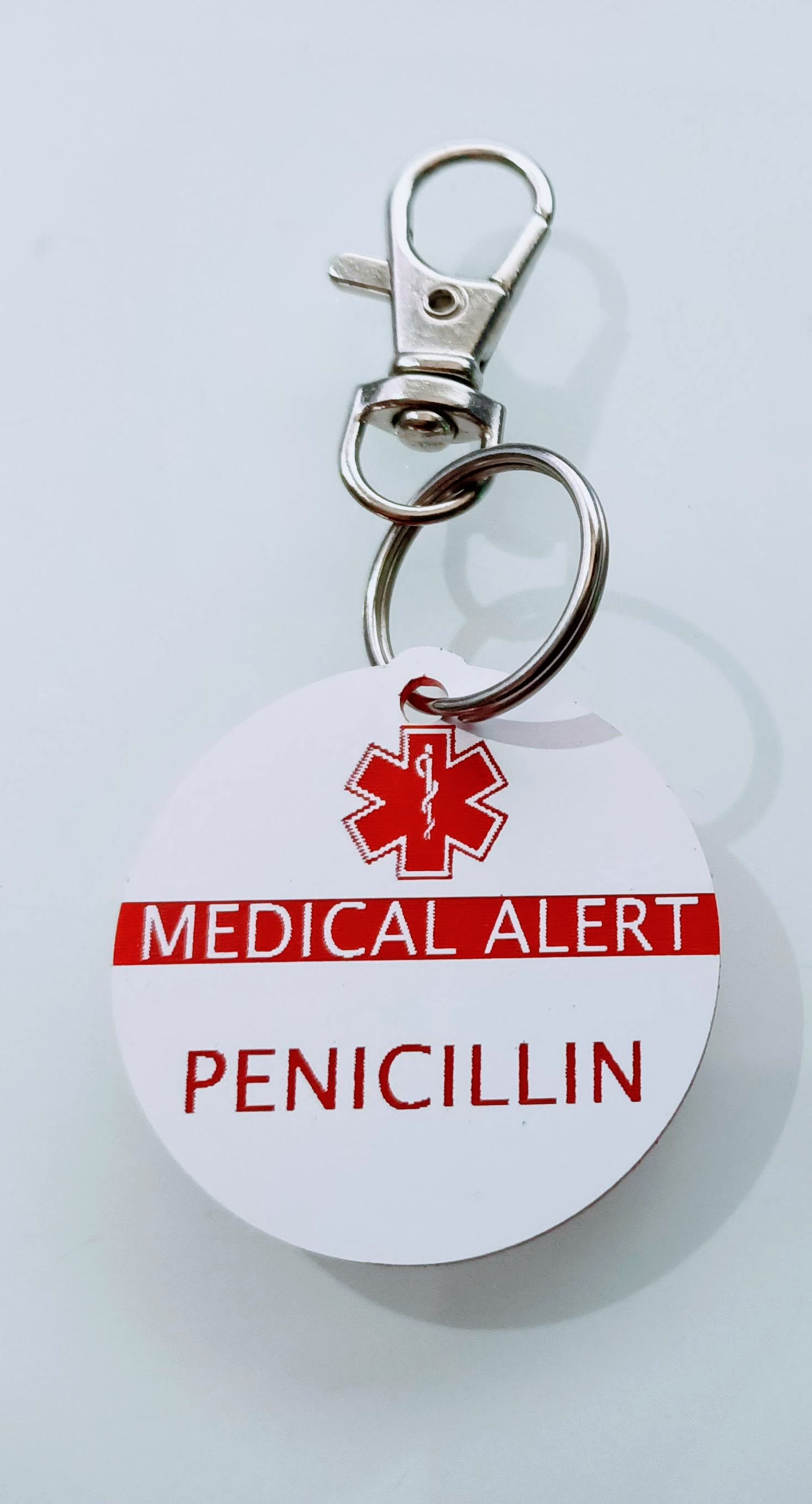 Medic Alert Medical Alert Bag Tag / Keyring Etsy Australia