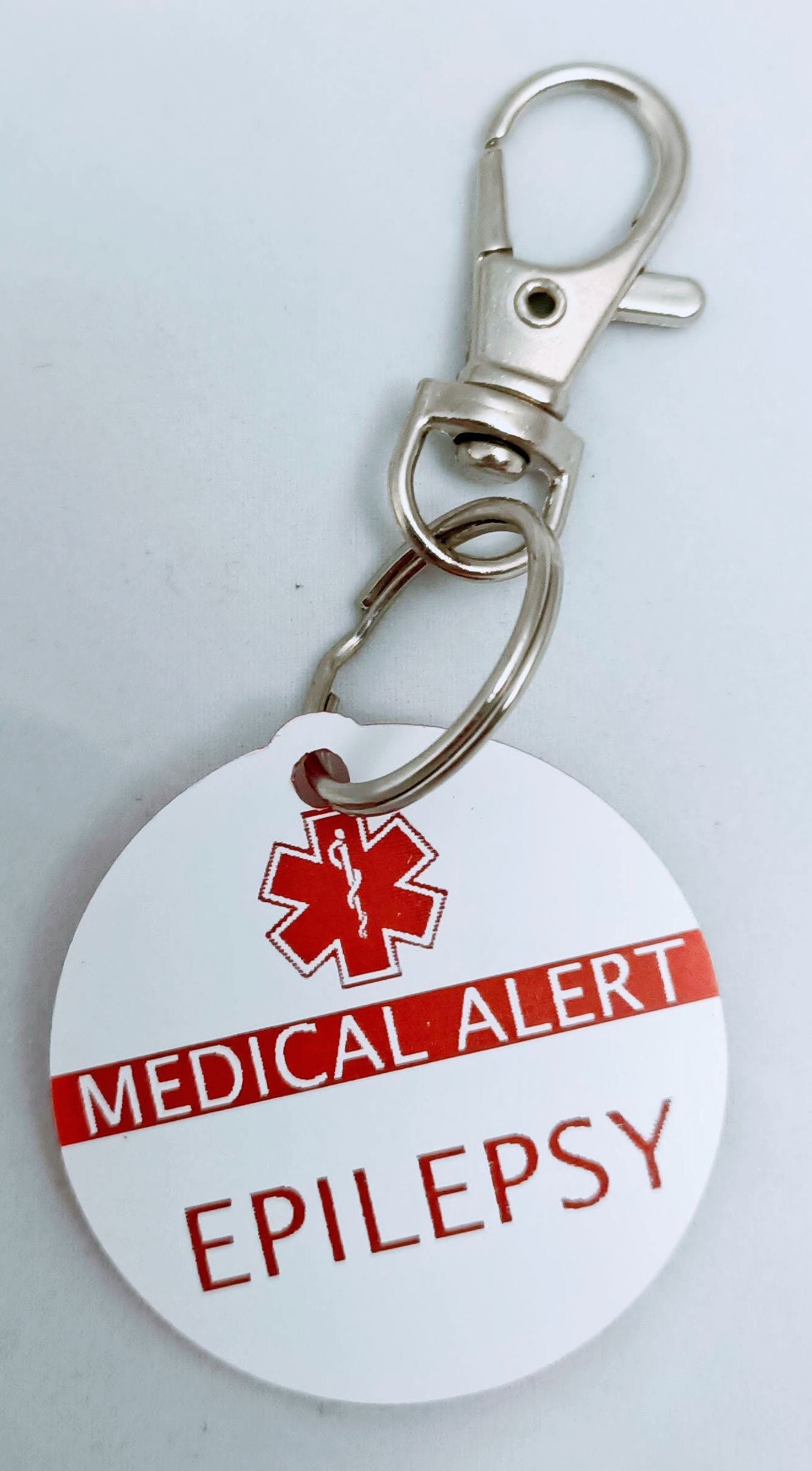 Customised Medic Alert Medical Alert Bag Tag / Keyring Etsy
