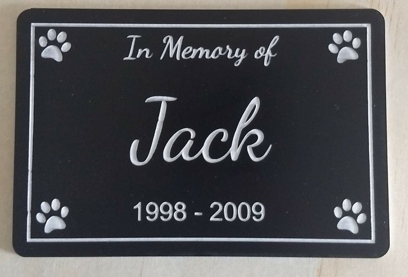Pet Memorial Plaque 9x6cm Etsy Australia