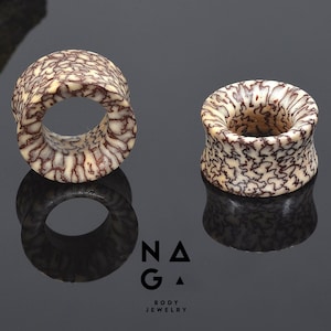 1 par de túneles de madera de nuez de areca, túneles de madera para las orejas, dilatadores y expansores, dilatadores tribales