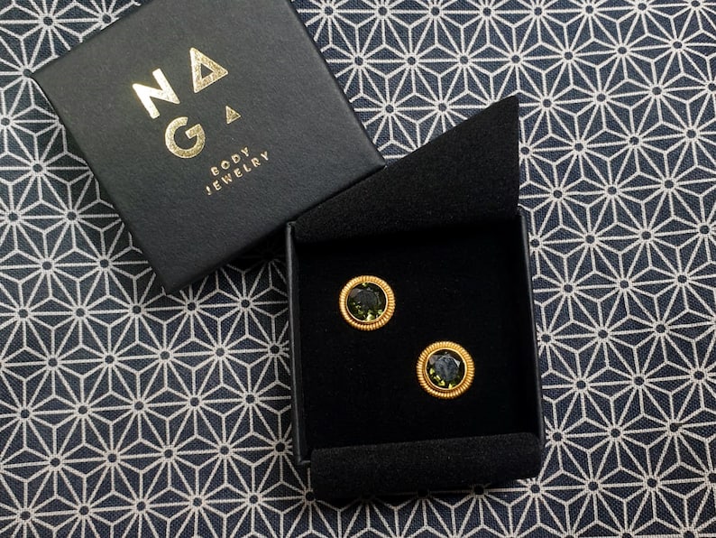 Moldavite Ear Plugs 2025