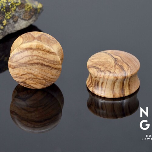 PAIR of Black Glass Double Flare Plugs Gauges 2g 6mm Etsy