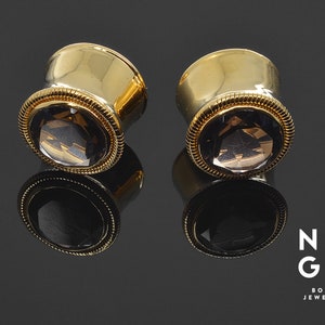 18mm 2g 0g 16mm Faceted amethyst vermeil rose gold ear plugs gauges 12mm 12 8mm 14mm 58 1116 916 00g 10mm 6mm