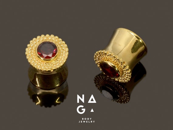 Piercing Dilatatori Orecchio 10mm (00G), 2 Pezzi, In Pietra, Semplici, Ipoallergenici, Per Uomo E Donna - 3