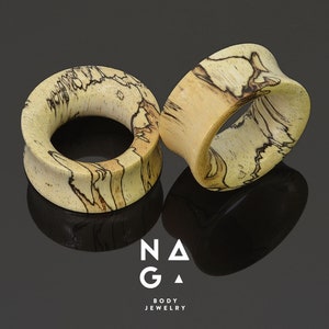 1 Pair of TAMARIND wood ear tunnels, wood ear gauges, unique gauges