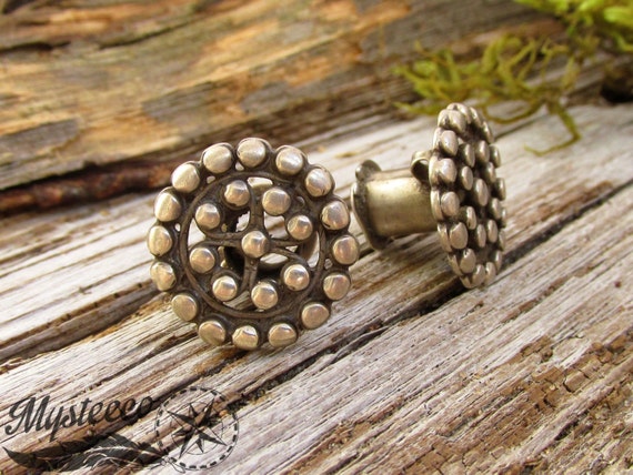 Buy 1 Pair of Authentic Tribal Ear Plugs Silver Ear Plugs 7 Mm 1G