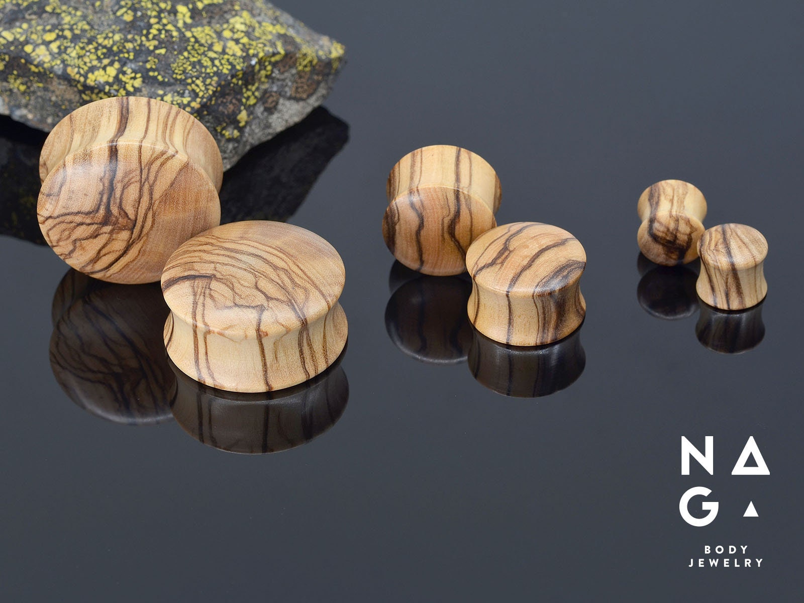 OLIVE Wood Ear Plugs Gauges Double Flared 1 Pair Sizes Etsy