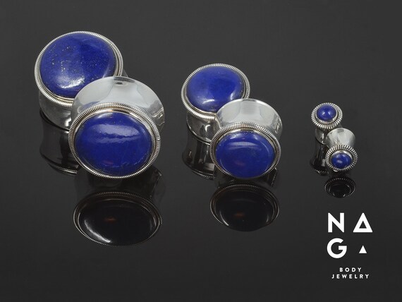 Lapis lazuli ear plugs best sale