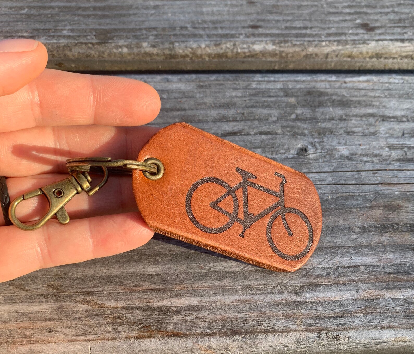 Bicycle Keyfob Bike Key Ring Biking Keychain Leather Key Etsy