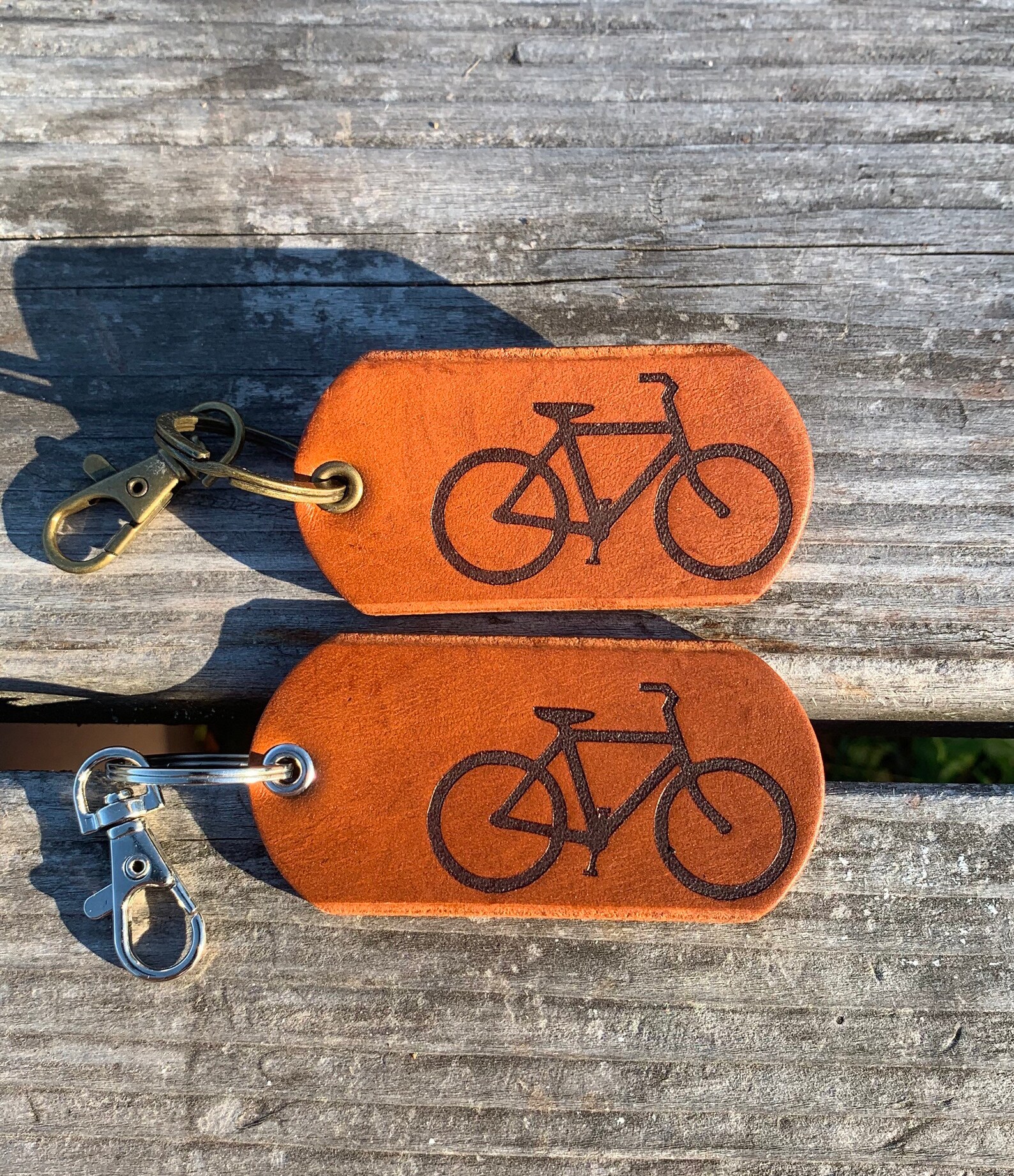 Bicycle Keyfob Bike Key Ring Biking Keychain Leather Key Etsy
