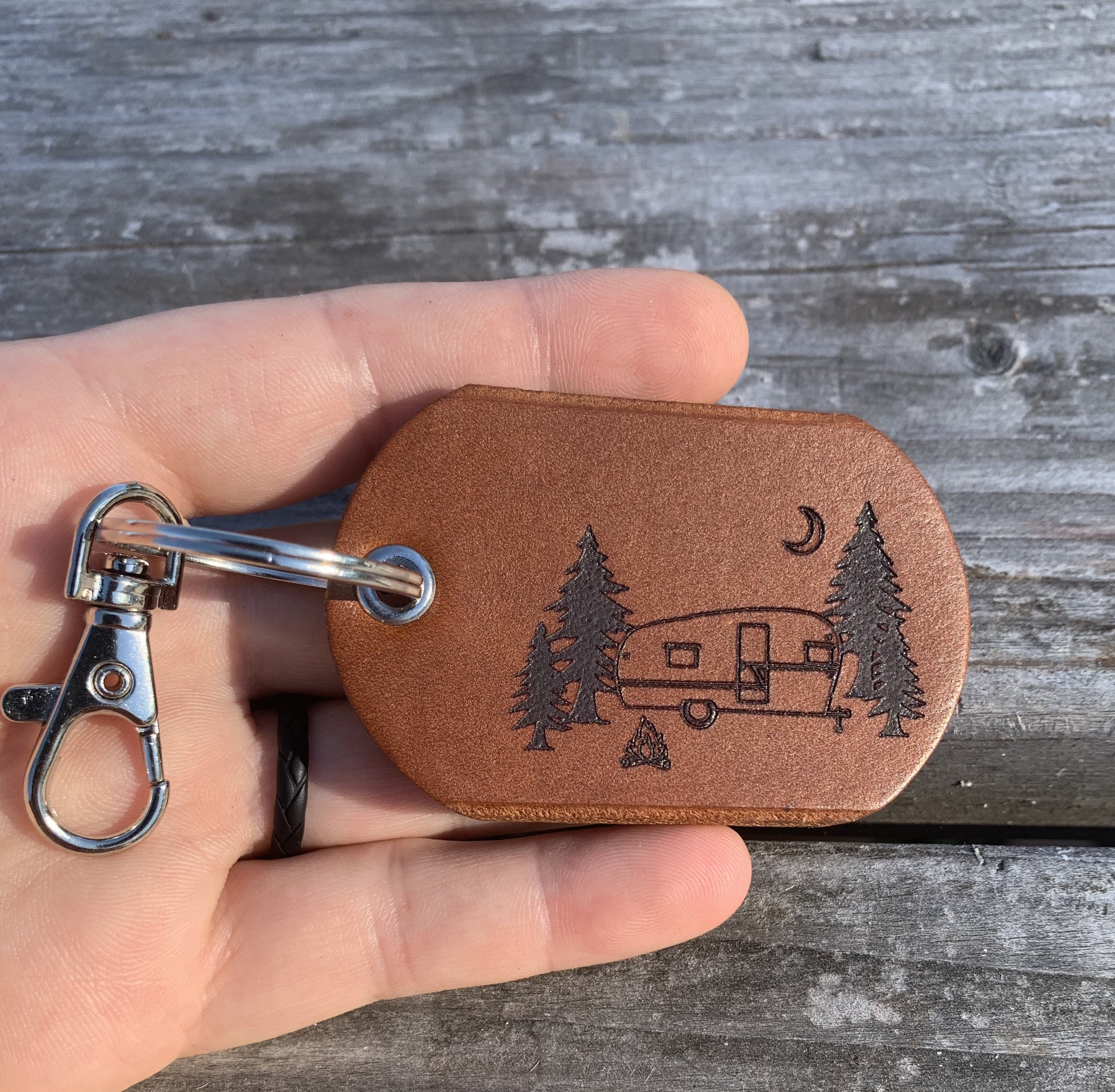 Travel Trailer Keyfob Camping Key Ring Camp Keychain Etsy