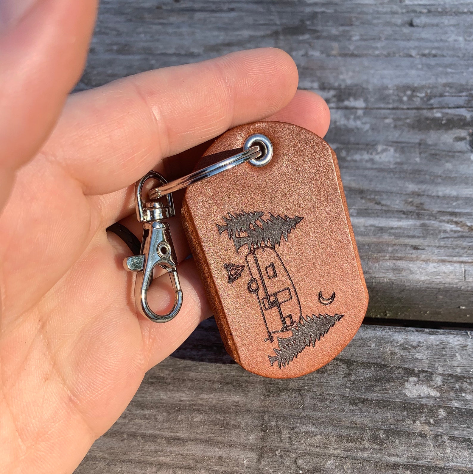 Travel Trailer Keyfob Camping Key Ring Camp Keychain Etsy