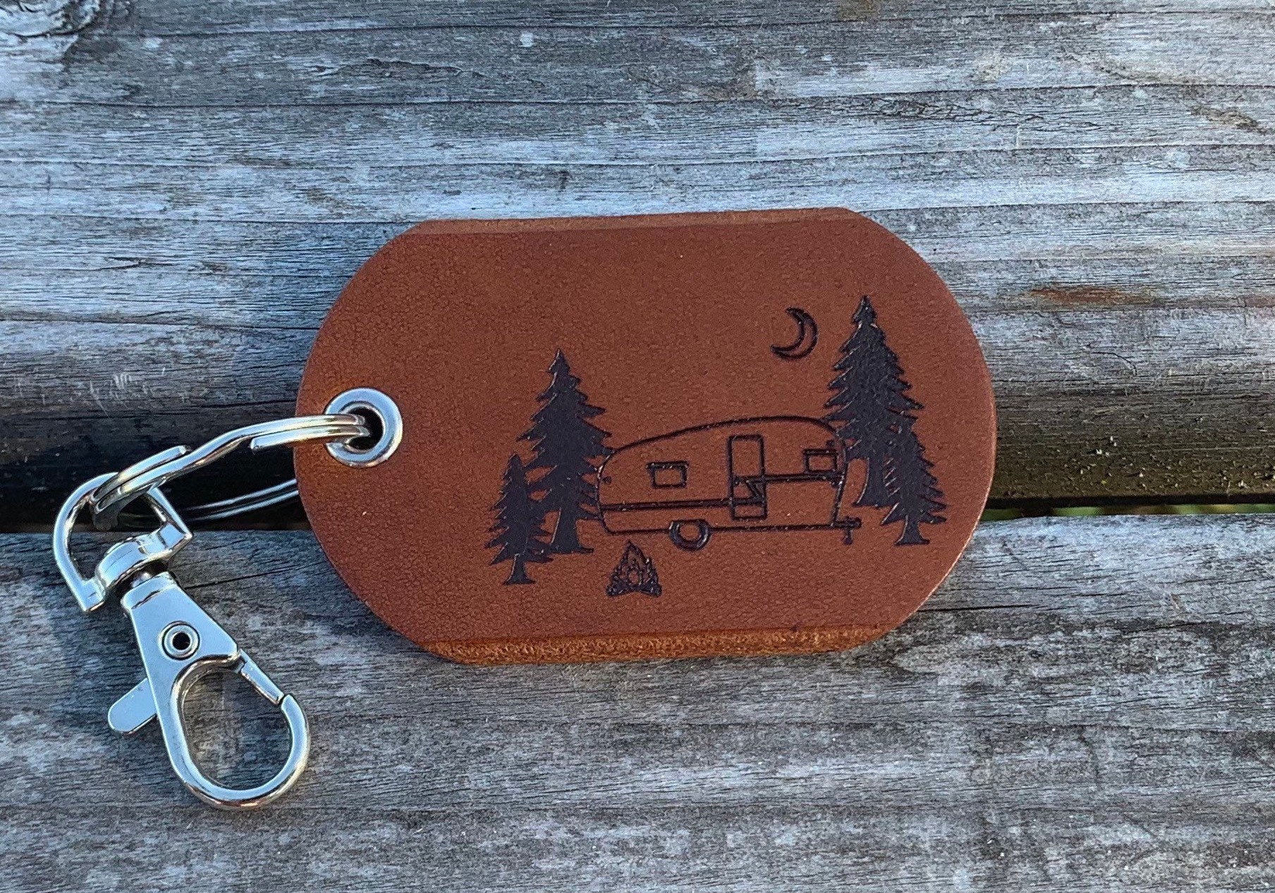 Travel Trailer Keyfob Camping Key Ring Camp Keychain Etsy