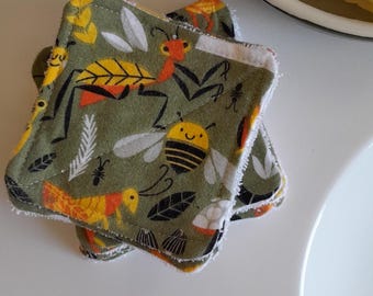 Reusable Face Pads Set of 8 ~ Eco Friendly Face Pads ~ Zero Waste face pads