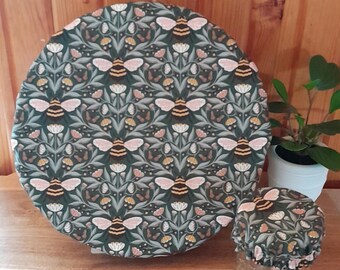 Reusable Bowl Covers ~ Set of 3 ~ Plastic Wrap Replacement ~ Available in waterproof lined or cotton lined