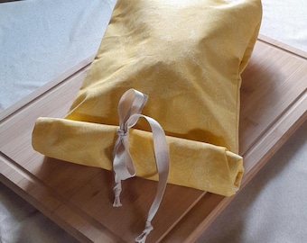 Lined Bread Bag ~ Keeps your fresh baked goods soft!! 2 different sizes ~ Loaf & Boule / Artisan ~ washable sourdough homemade bread baking