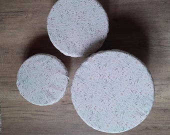Reusable Fabric Bowl Covers ~ Multiple sizes! Available in waterproof lined OR cotton lined Cloth Bowl Covers Sustainable Zero Waste Food