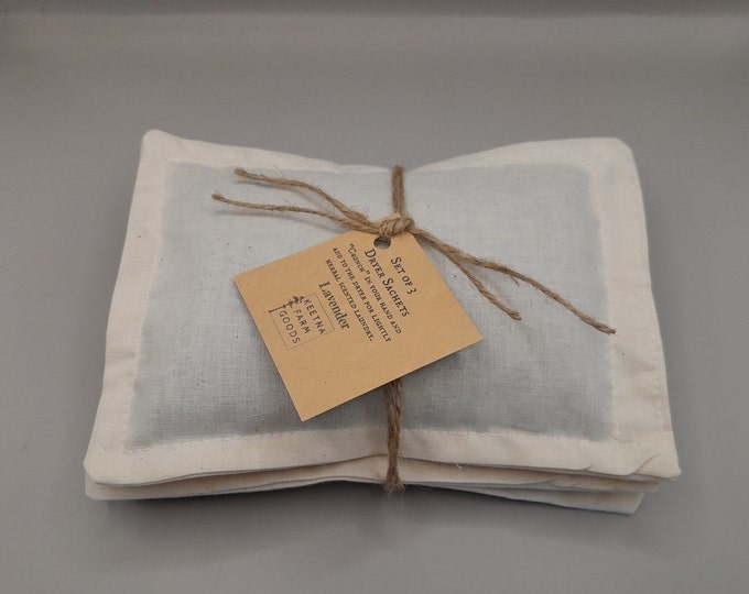 Featured listing image: Reusable Organic Dryer Sachets ~ Lavender Dryer Sachets