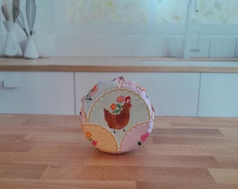 Reusable Sourdough Jar Cover:  Waterproof or Cotton Lined, Fits Mason/Weck Jars ~ Machine Washable