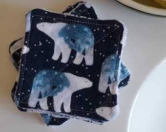 Reusable Face Pads Set of 8 ~ Eco Friendly Face Pads ~ Zero Waste face pads