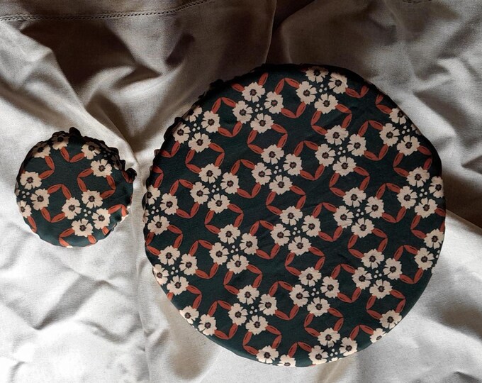 Featured listing image: Reusable Bowl Covers ~ Set of 3 ~ Plastic Wrap Replacement ~ Available in waterproof lined or cotton lined