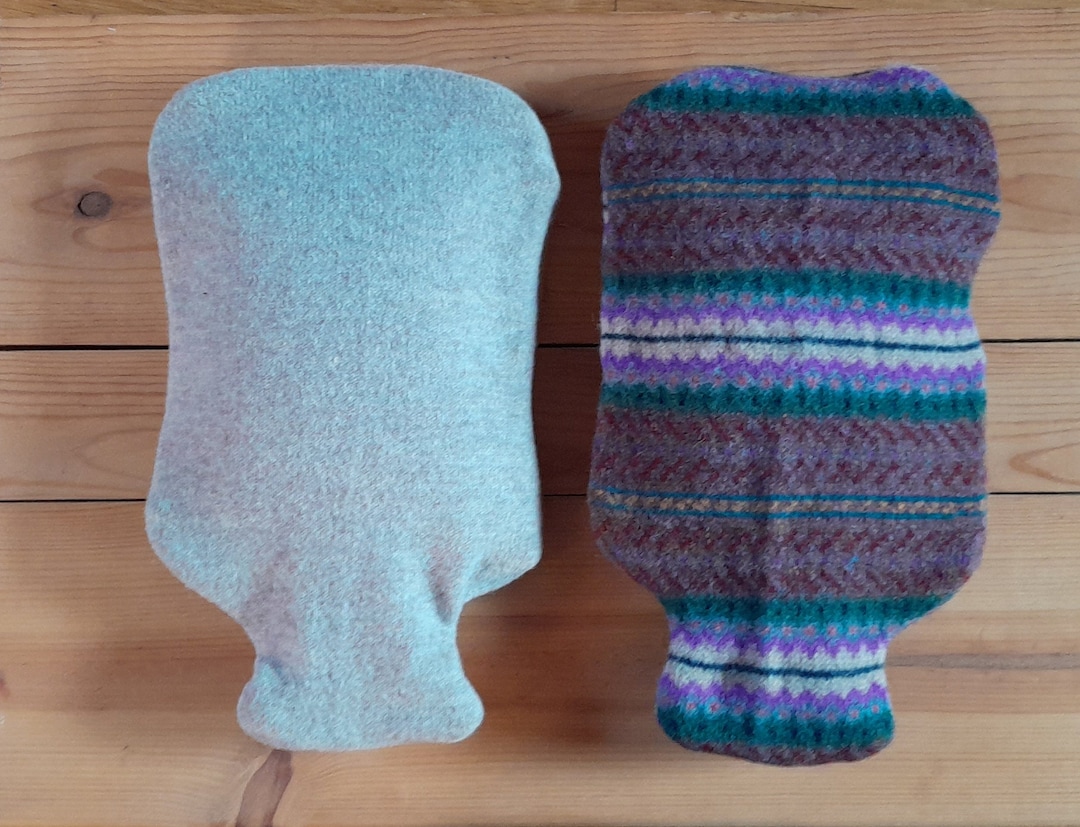 100 Wool Hot Water Bottle Cover Reusable Natural Wellness Etsy