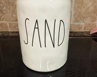Rae Dunn Sand Canister (No Lid)