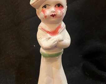 1930s Chalkware Sailor Figure