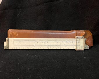 Sun Hemi 153 Slide Rule Made in Occupied Japan with Leather case