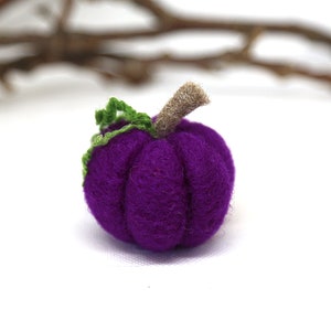 Needle felted pumpkin 5. Fall decor, Halloween ornament, housewarming gift, gift for her. image 2