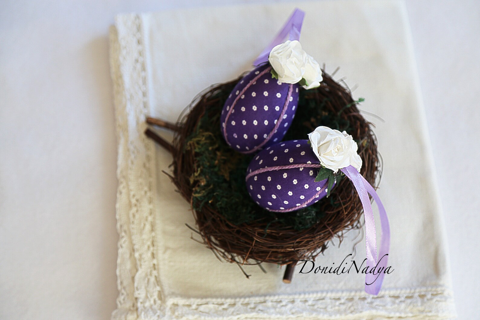 Stoff Patchwork kimekomi Ostereier. Rustikale hängende Eier | Etsy