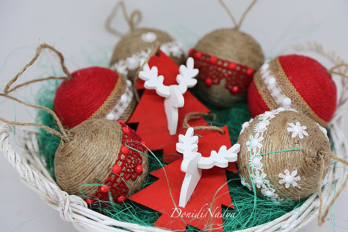 Christmas gifts Xmas tree hanging decorations gift basket with Etsy