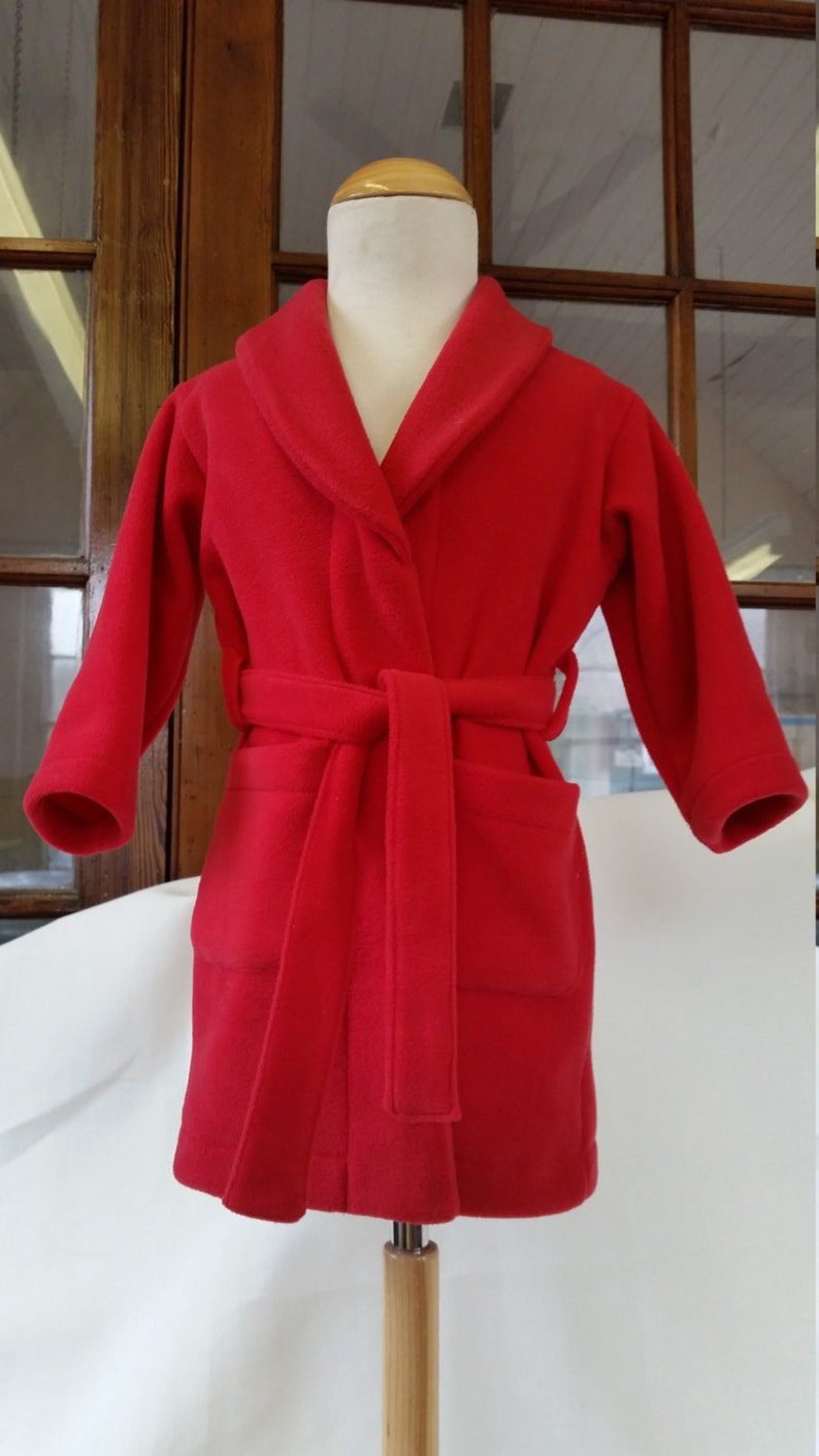 kids fleece dressing gown