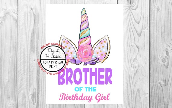 unicorn birthday iron on shirt transfer tshirt or clip art etsy