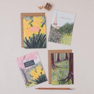 Jeu de cartes florales de Pâques - Jeu de cartes de printemps