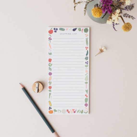 Shopping List Fruit & Vegetable Notepad