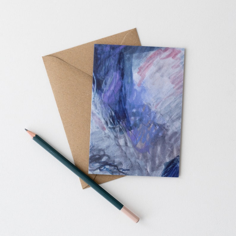 Abstract Blank Card Set Note Card Set Blank Card Set Just Because Card Wild Textures image 2