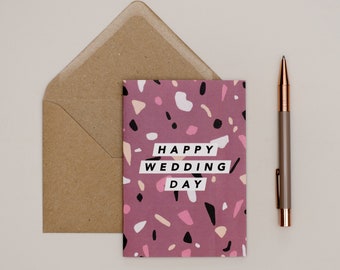 Wedding Card / You're Married Card / Bride & Groom Card / Happy Wedding Day / Marriage Card / Wedding Congratulations Card / Wedding Wishes