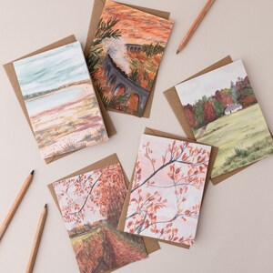 Jeu de cartes d'art paysages d'automne britanniques I